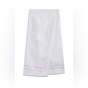 Massimo Dutti White Linen Maxi Skirt